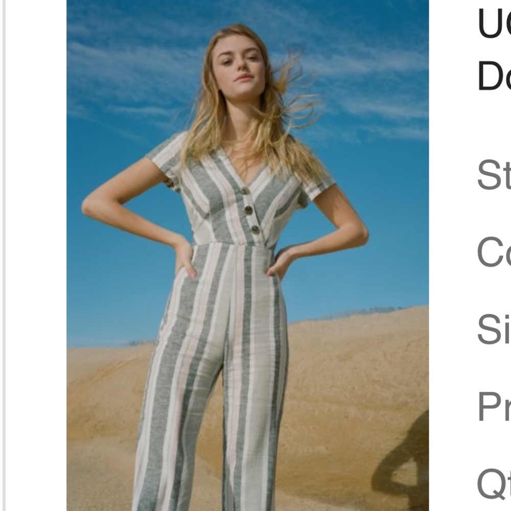 NWOT Urban Outfitters Karen jumpsuit